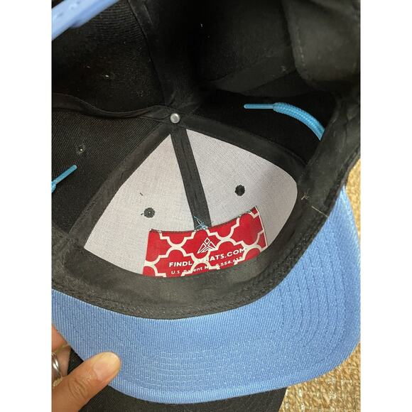 Lot 2 Findlay Skeleton Three Diamond Triangle Mountain Blue Brim Snapback Hat - Picture 7 of 7